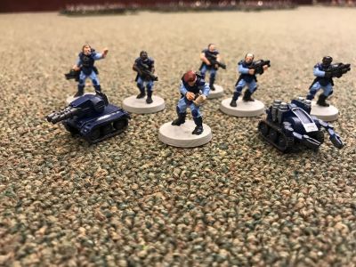Near Future tactical assault squad 
