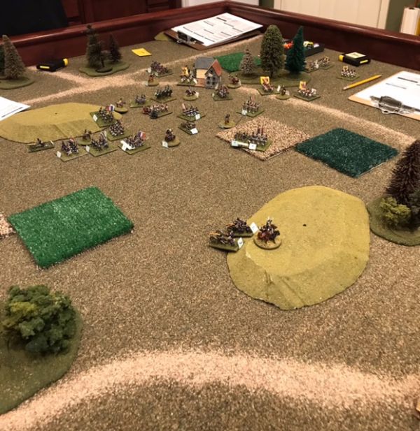 Volley & Bayonet practice game
French vs Austrians
